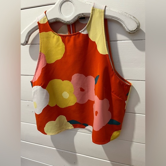ICÔNE Floral Crop Top – Multicolour – Size L (US) - Picture 3 of 7